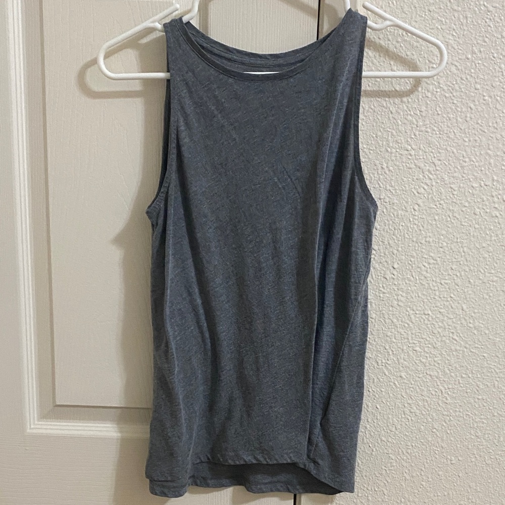 Old Navy Gray High Neck Tank Top